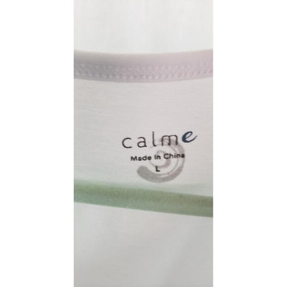 Johnny Was Calme Tank Top Boxy Women L Active White Workout Gym Casual Summer - Picture 2 of 5